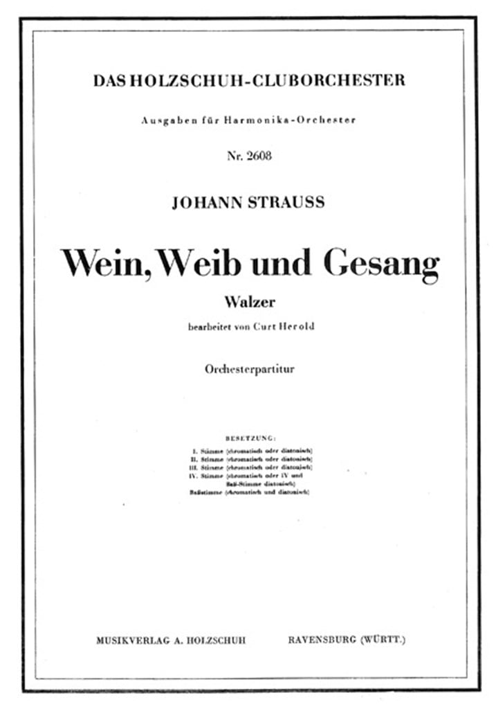 Wein Weib Und Gesang