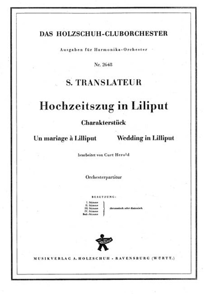 Hochzeitszug in Liliput