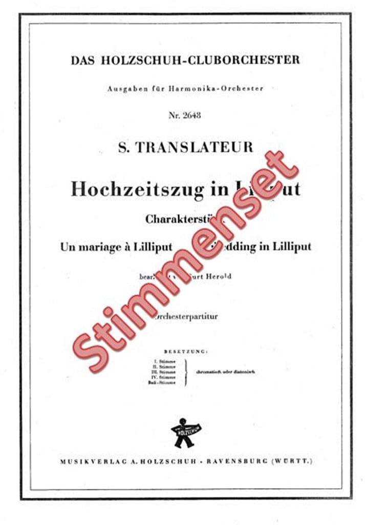 Hochzeitszug in Liliput