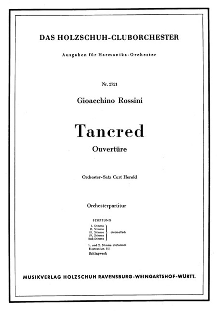 Tancred Ouvertüre