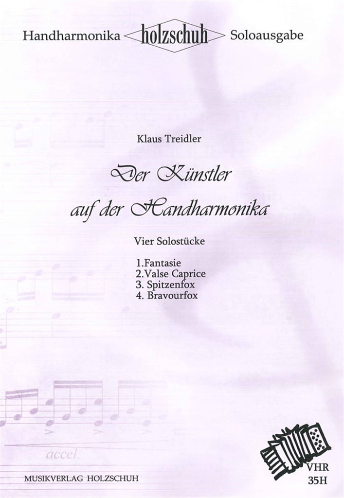 Der Künstler auf der Handharmonika