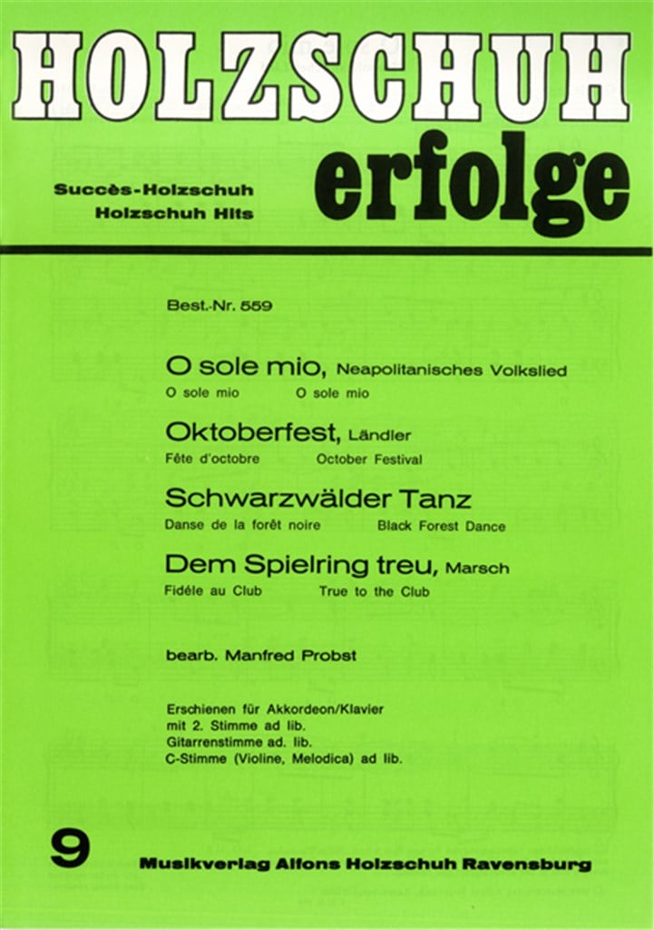 Holzschuh Erfolge, Band 9