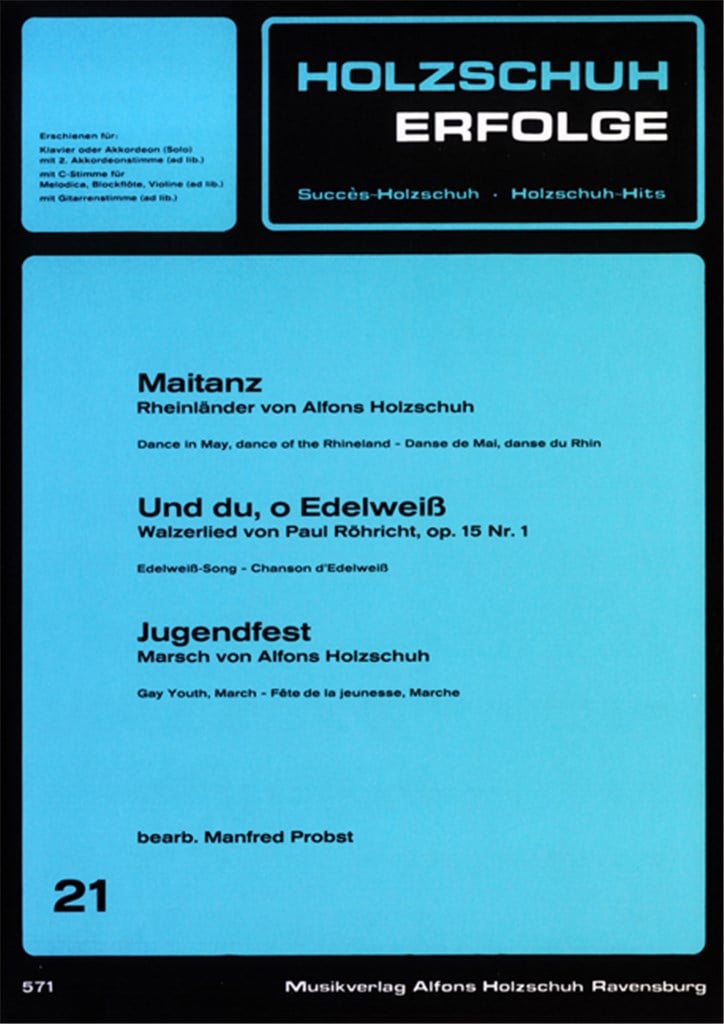 Holzschuh Erfolge, Band 21