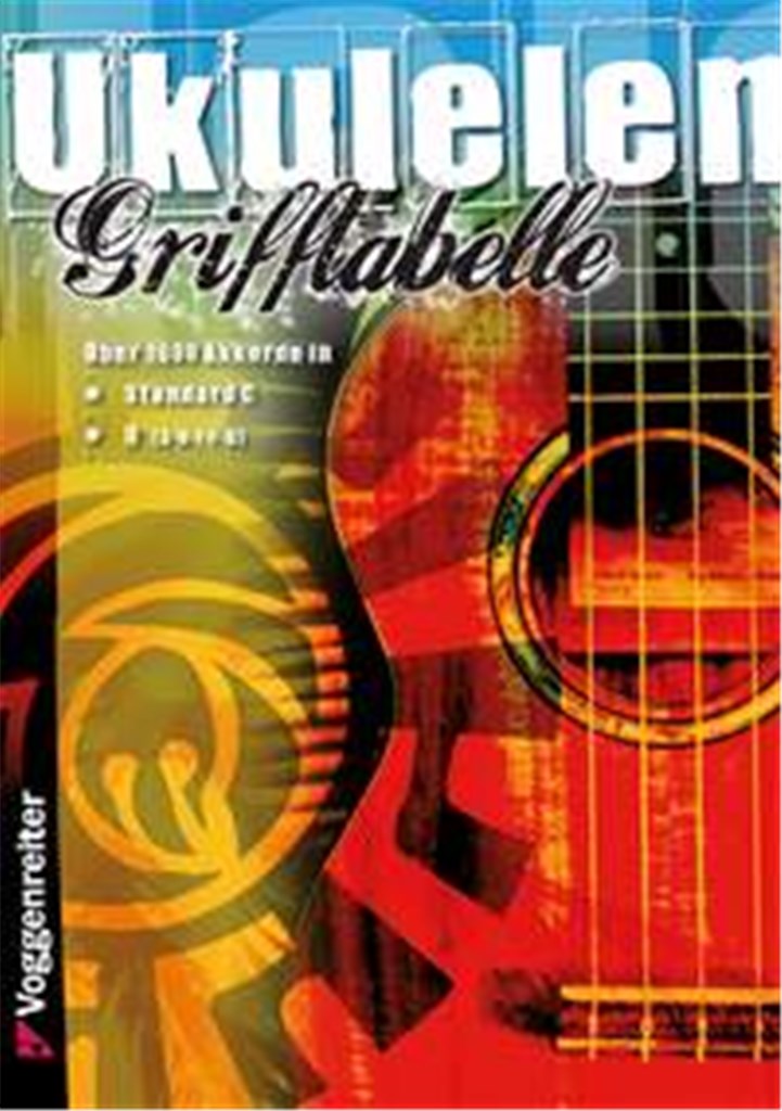 Ukulelen-Grifftabelle, C- u. D-Stimmung