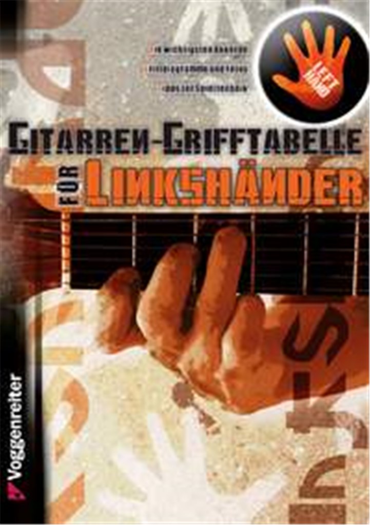 Gitarren-Grifftabelle für Linkshänder