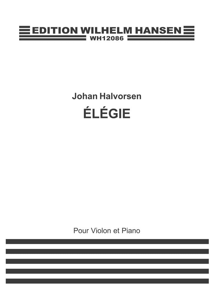 Elegie For Violin and Piano