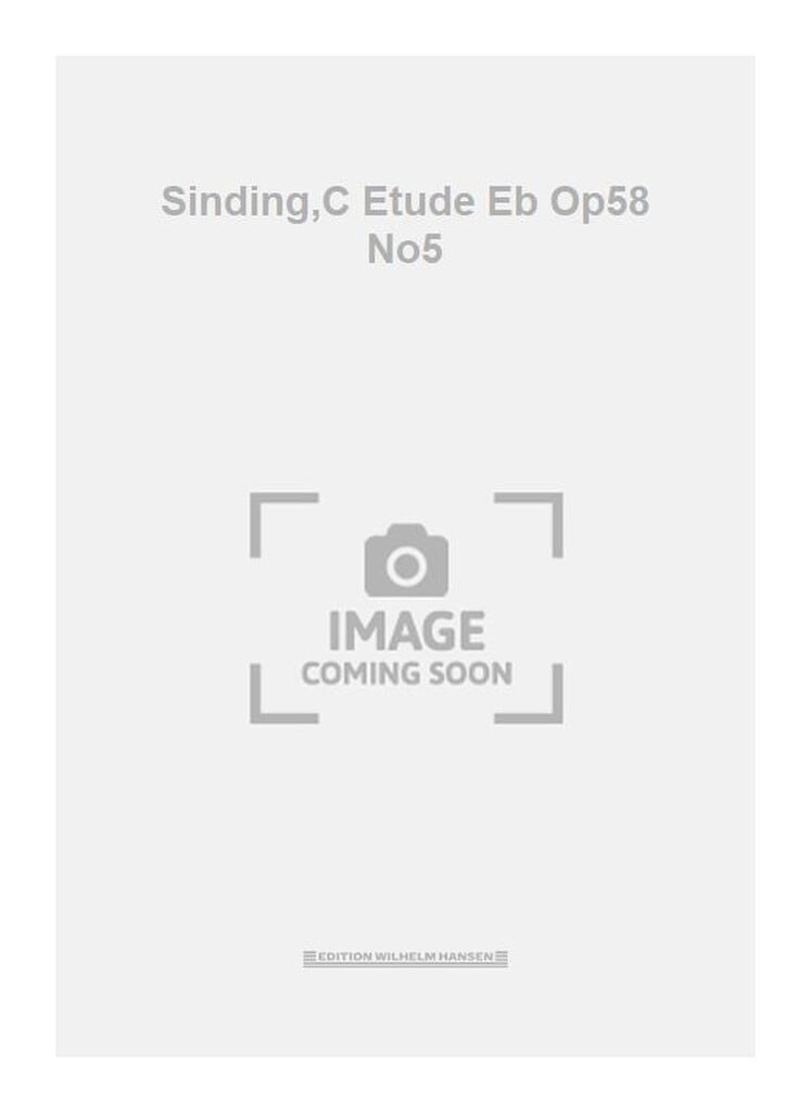 Sinding,C Etude Eb Op58 No5