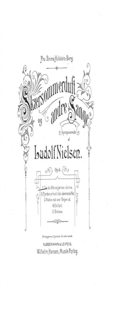 Skaersommerduft og Andre Sange Op. 4