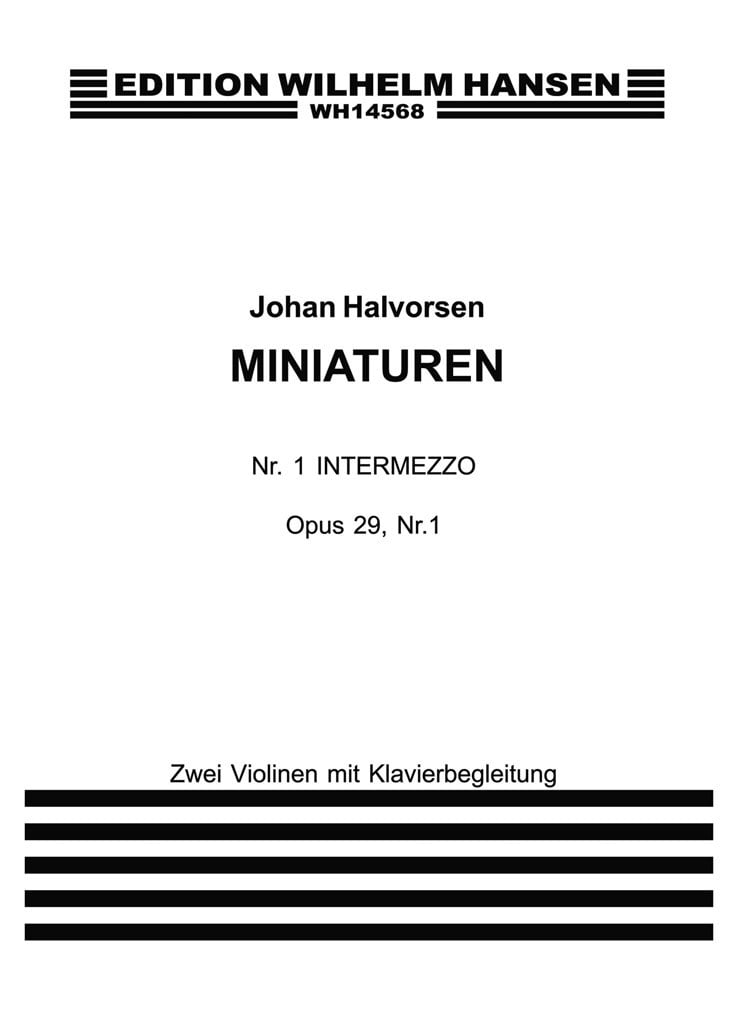 Miniture Op. 29 Nr. 1