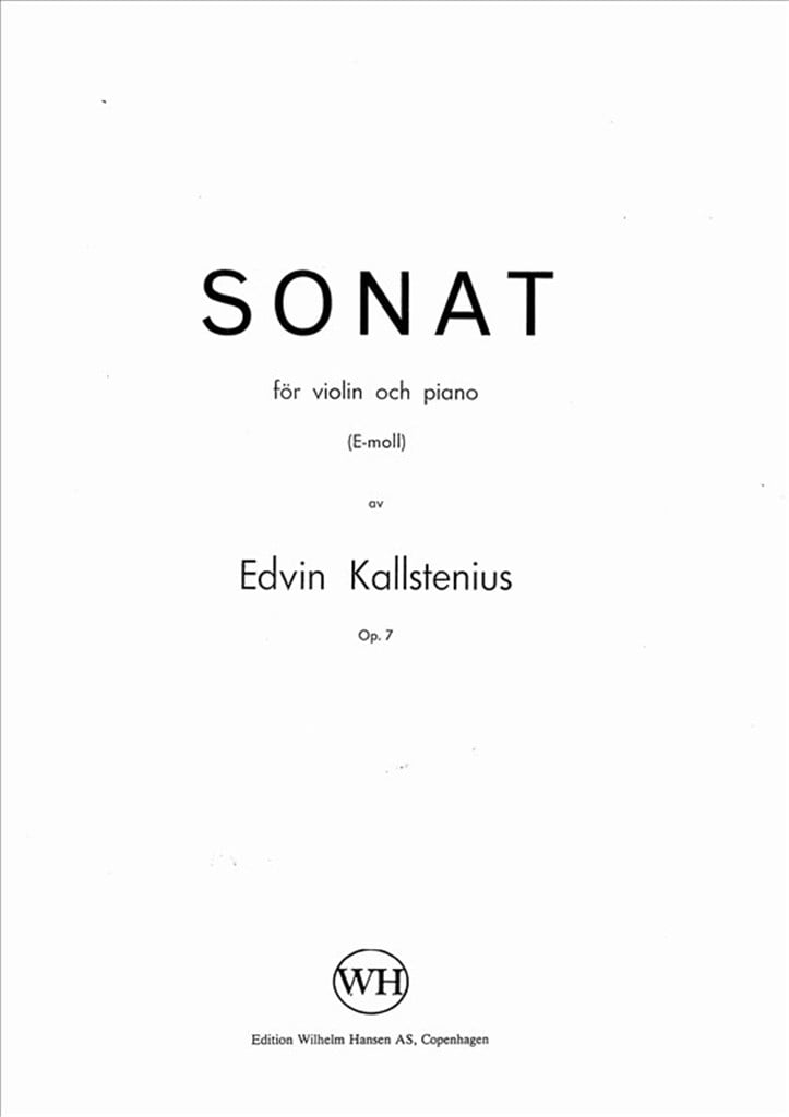 Sonat For Violin and Piano