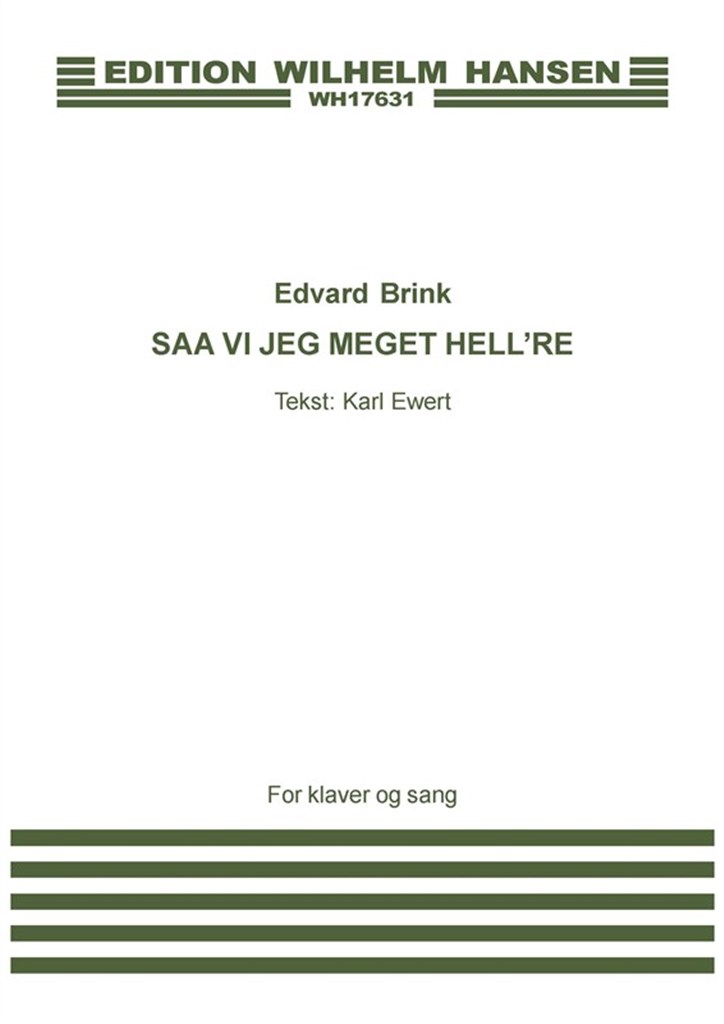 Saa Vil Jeg Meget Hell're Ha En Bajer