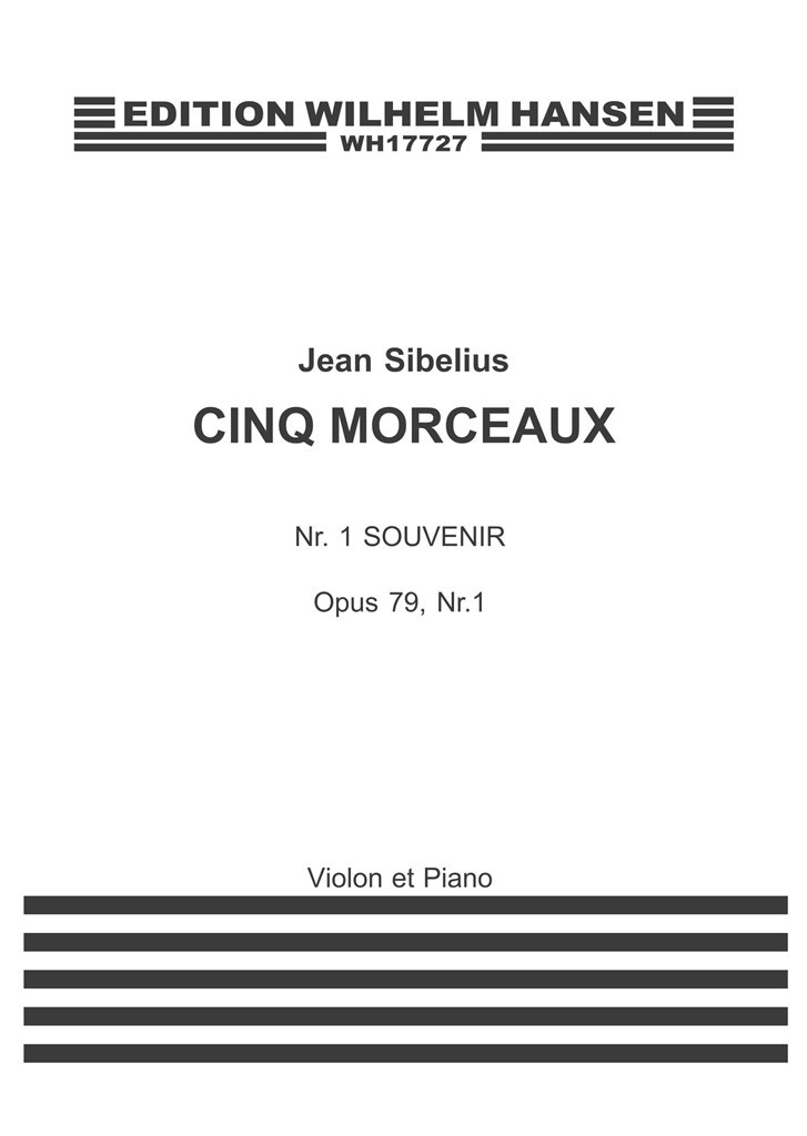 Cinq Morceaux Nr. 1 Souvenir Op. 79