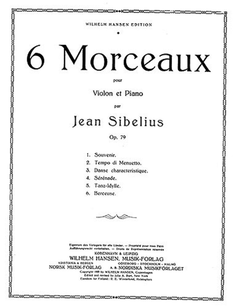 Six Pieces Op. 79 No. 6 - Berceuse