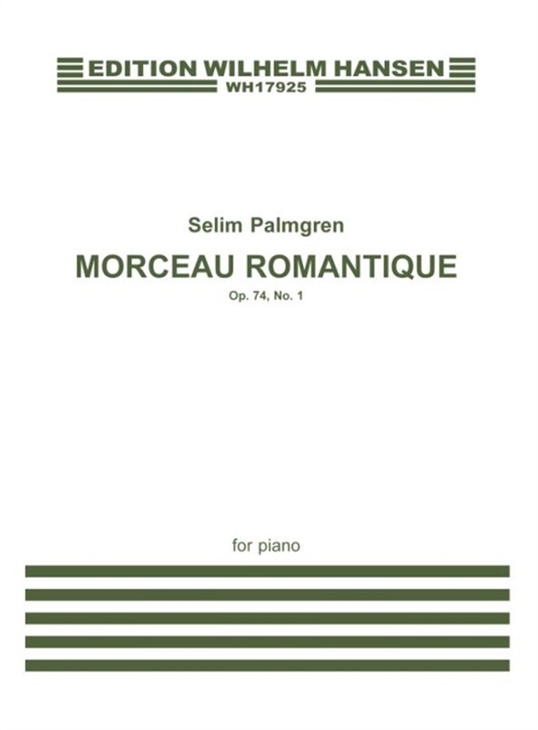 Morceau Romantique Op. 74 No. 1