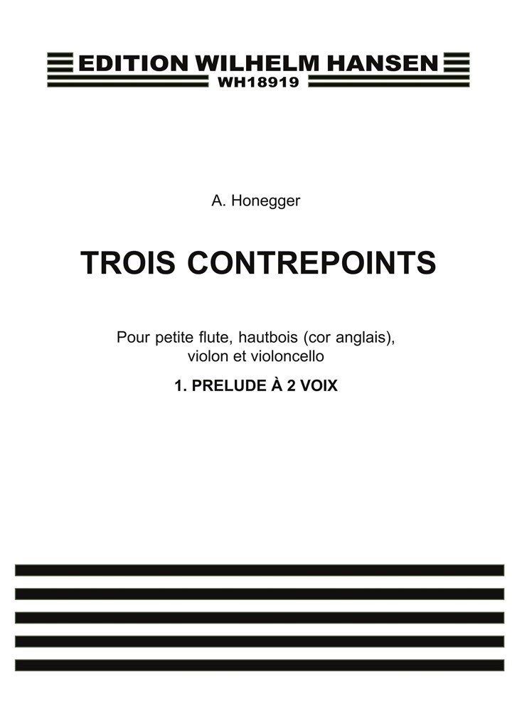 Trois Contrepoints No. 1 'Prelude A 2 Voix'