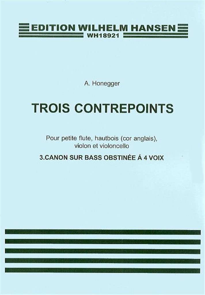 Trois Contrepoints No. 3 'Canon Sur Bass Obstinee'