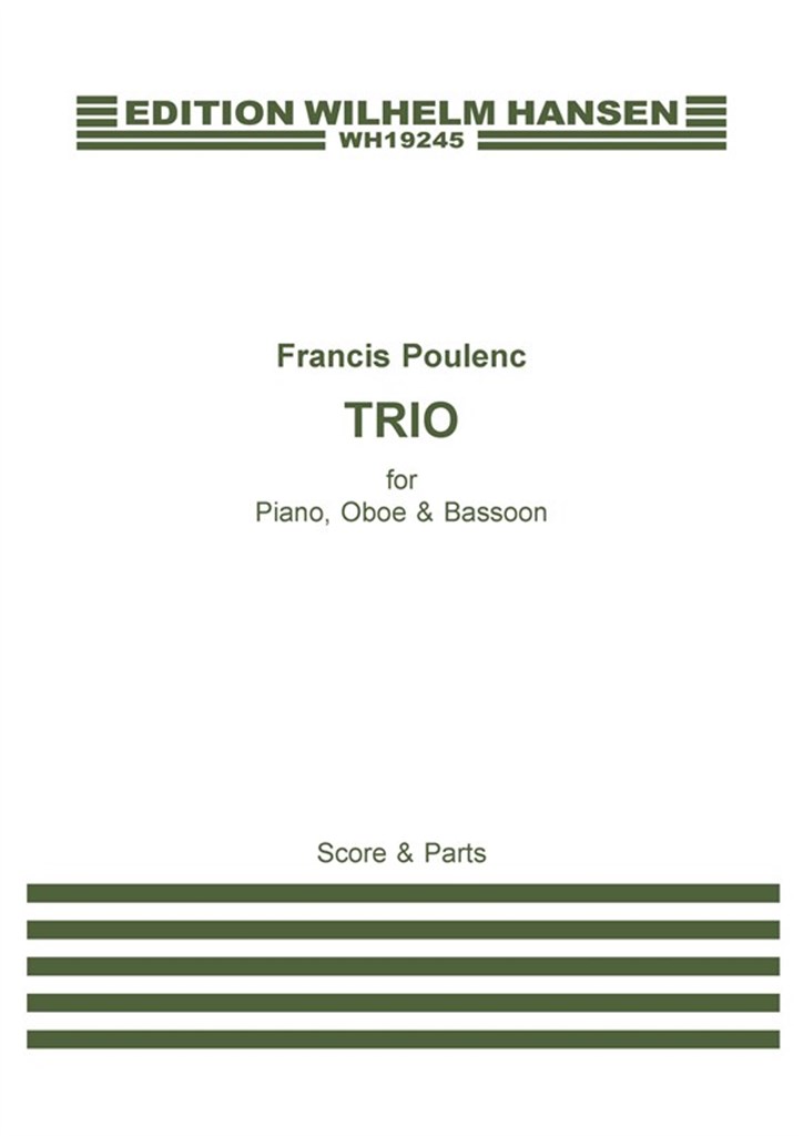 Trio Pour Hautbois, Basson And Piano