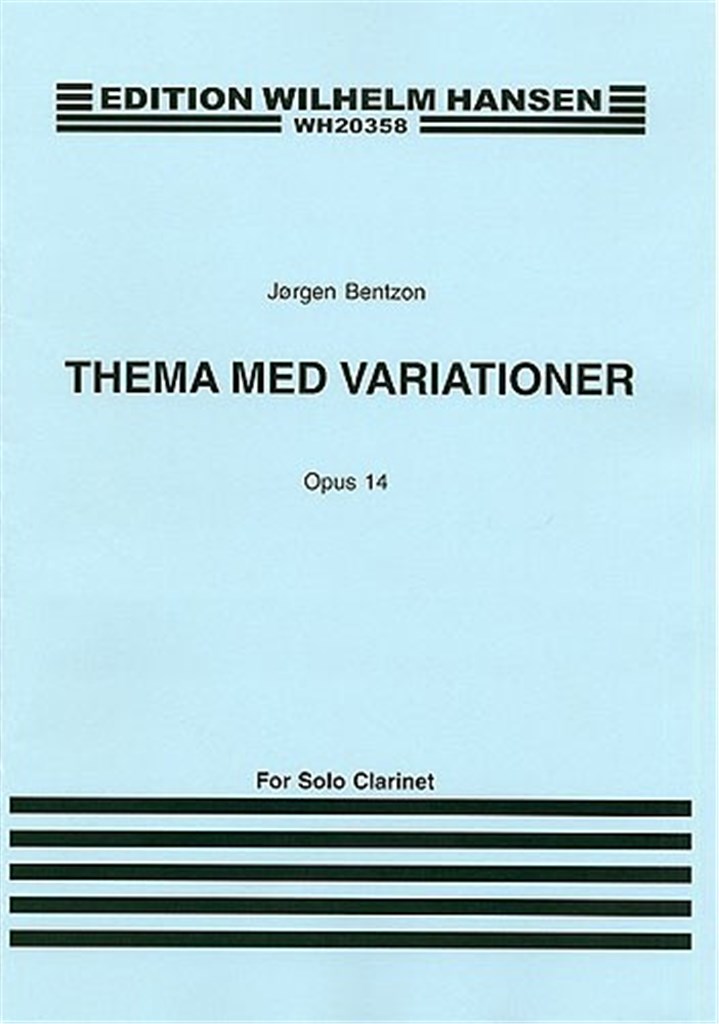 Theme and Variations For Solo Clarinet Op. 14