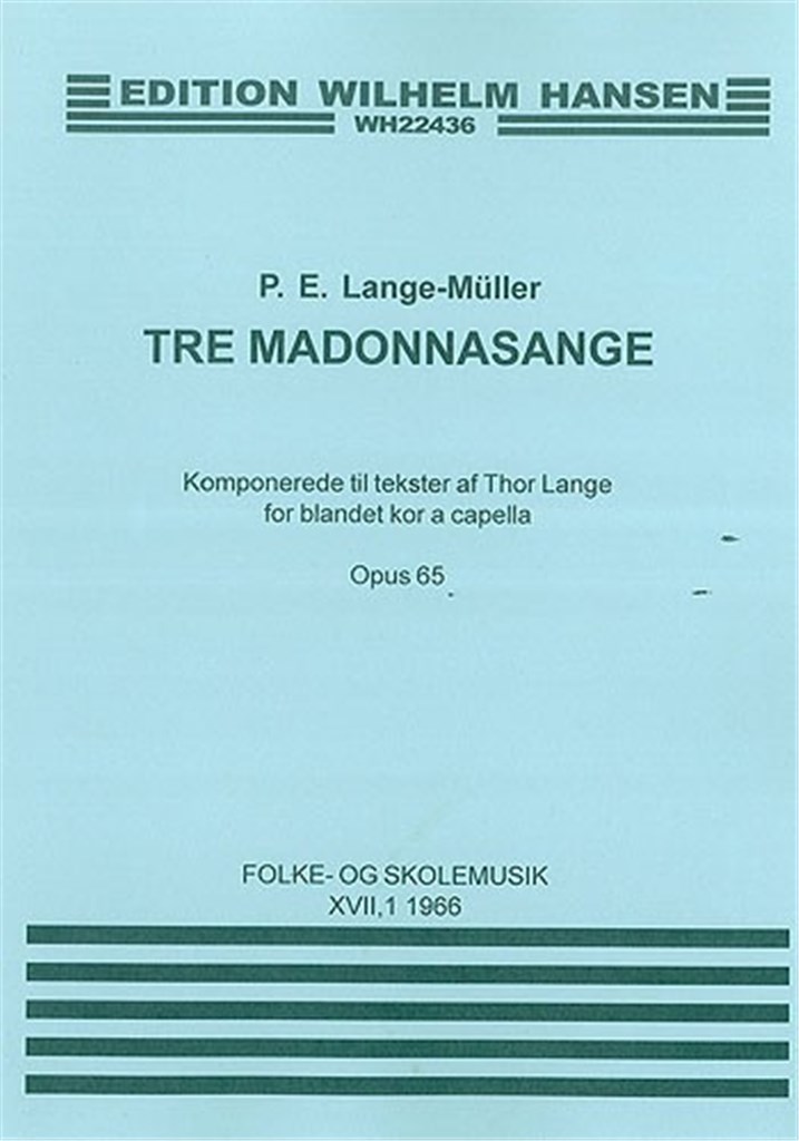 Tre Madonnasange Op. 65