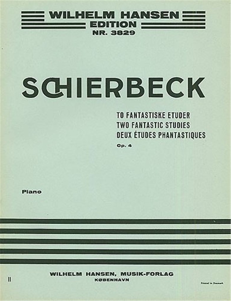 Two Fantastique Studies For Piano Op. 4
