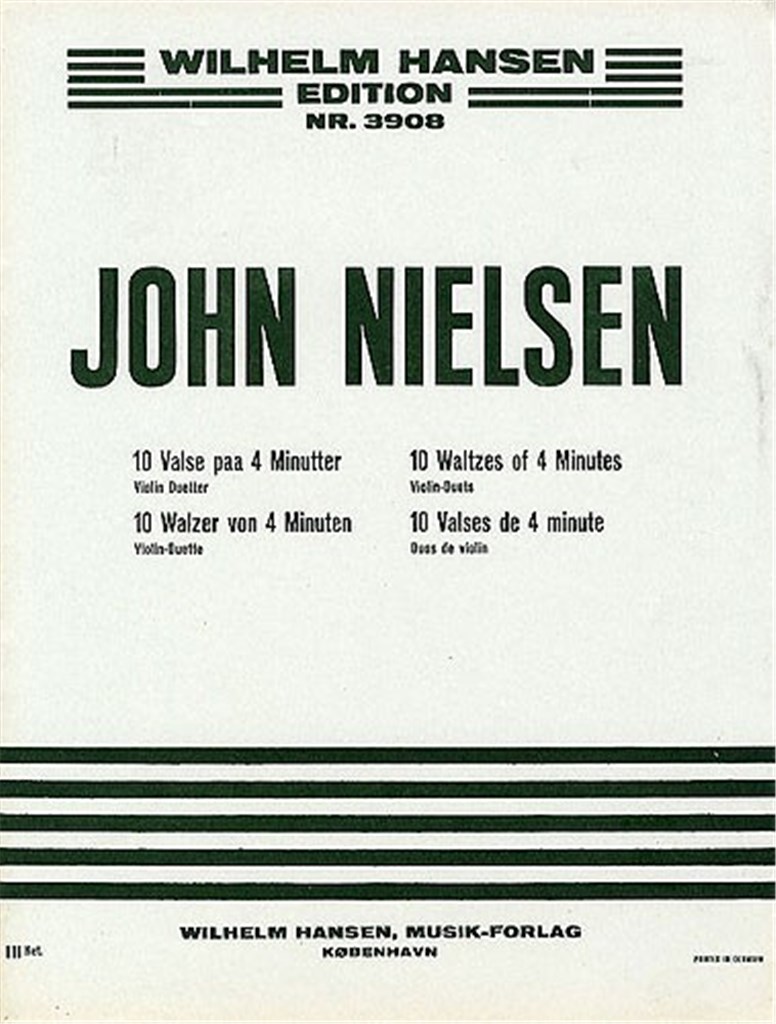Ten Waltzes For Two Violins Op. 3