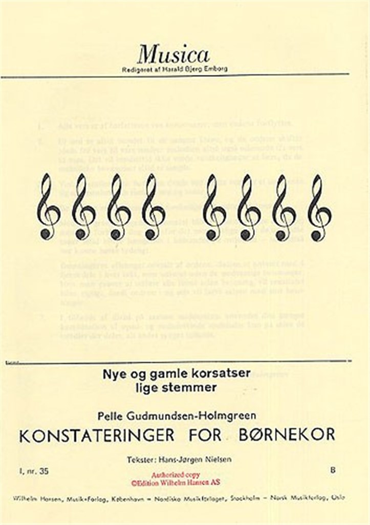 Konstateringer For Bornekor