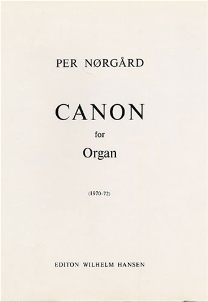 Canon For Organ