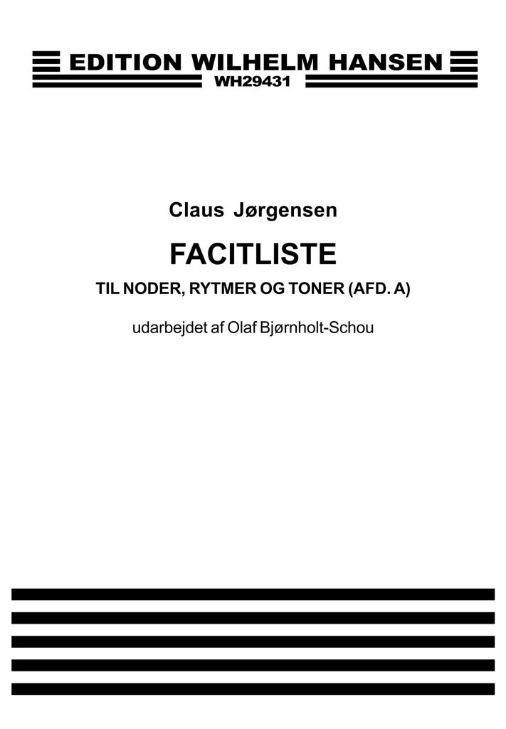 Facitliste Til Claus Jorgensen