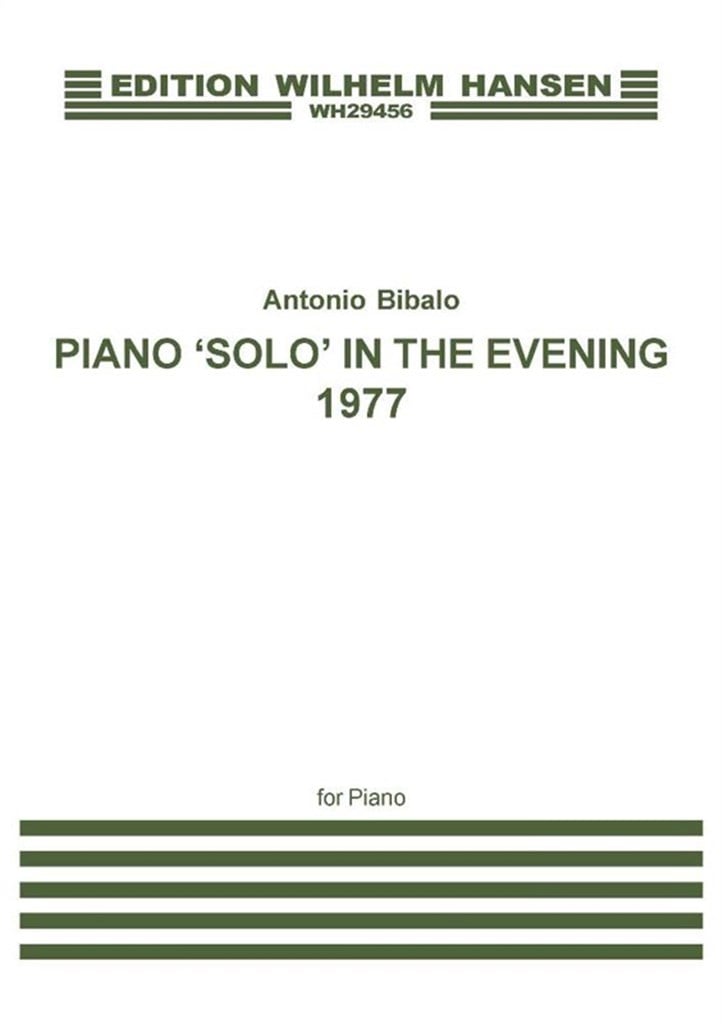 Piano 'Solo' In The Evening
