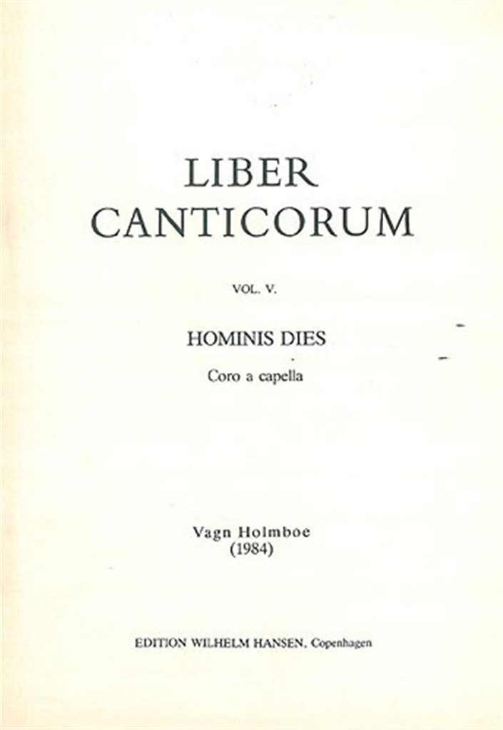 Hominis Dies Op. 158a