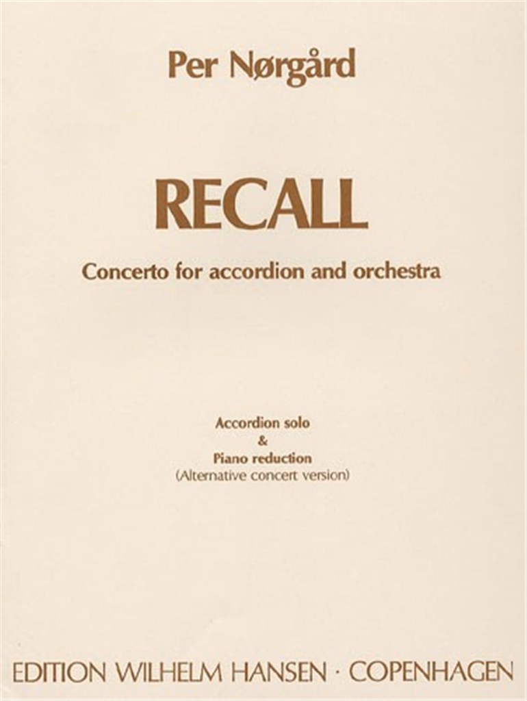 Per Nørgård: 'Recall' Concerto