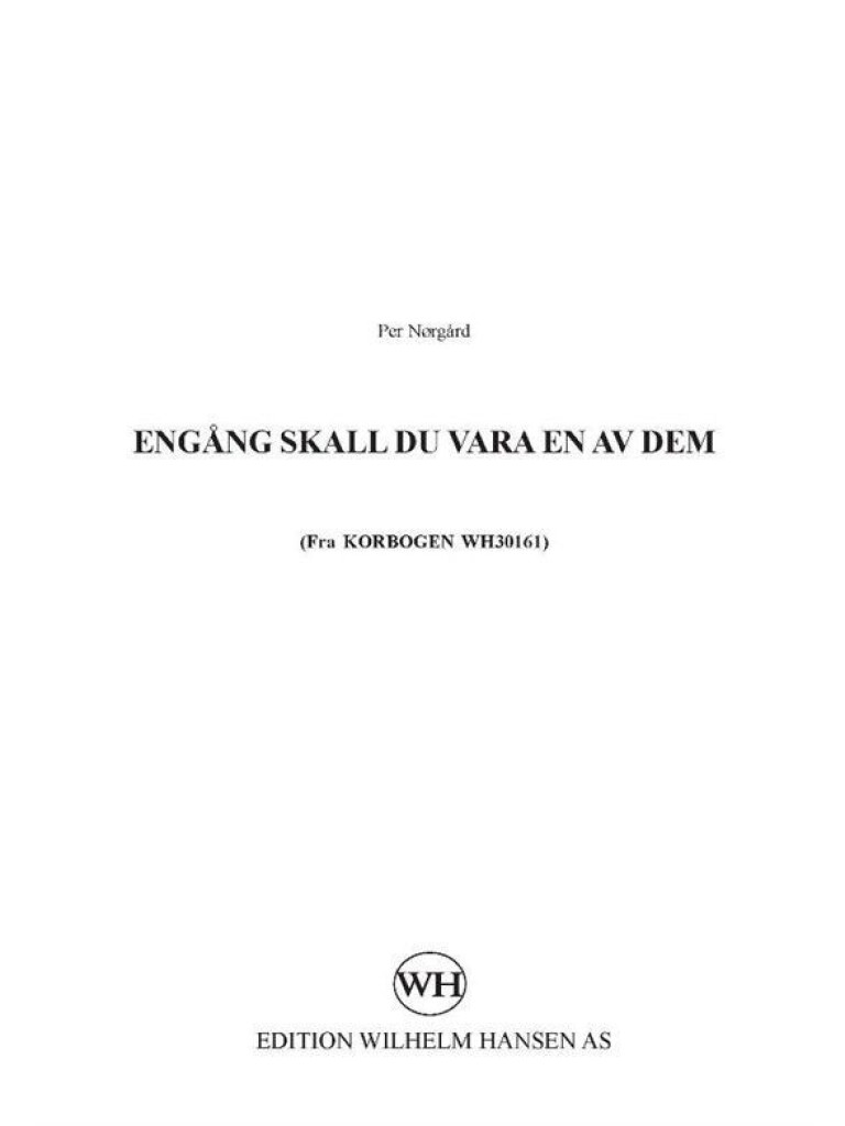 Engang Skall Du Vara En Av Dem