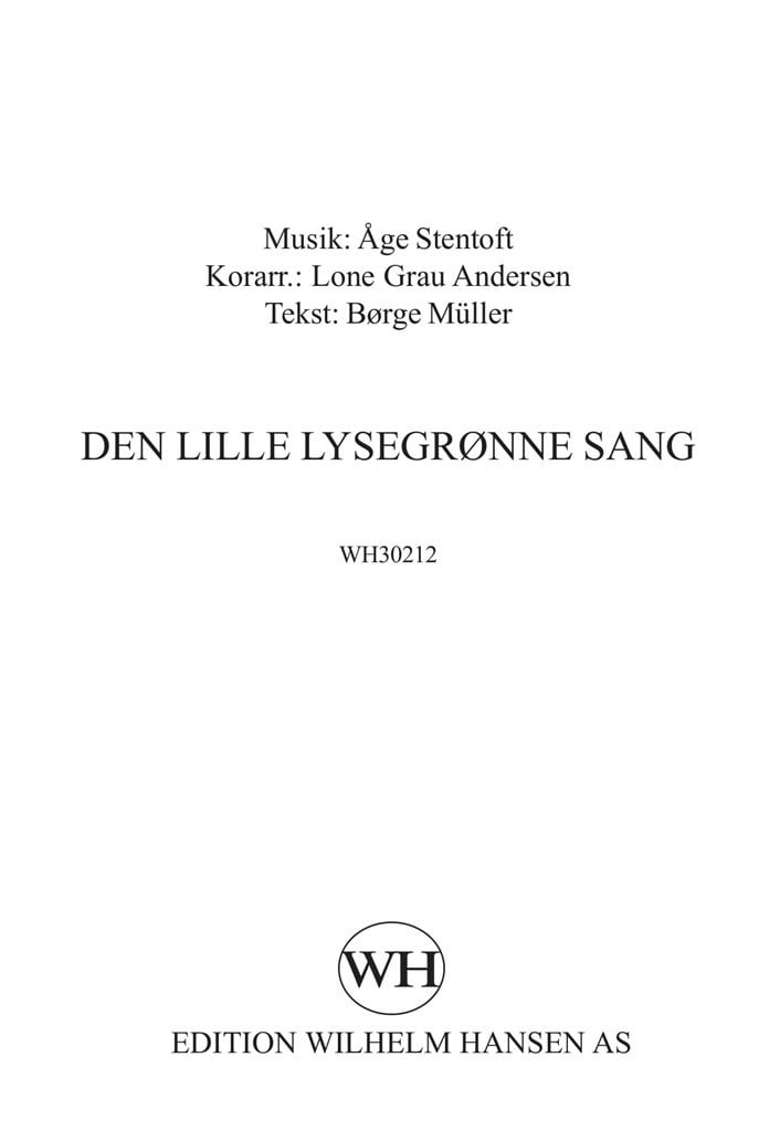 Den Lille Lysegronne Sang