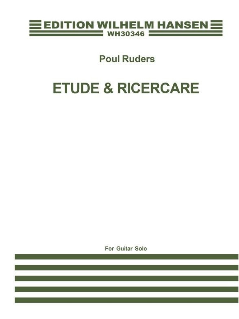 Etude and Ricercare For Guitar Solo