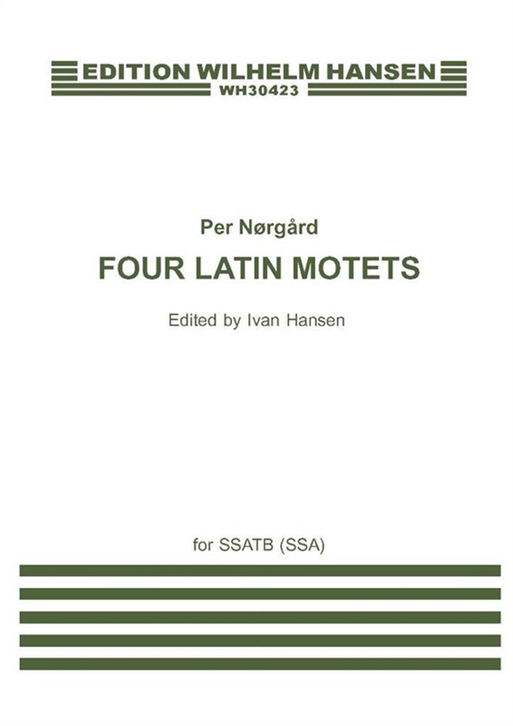 4 Latin Motets For Ssatb