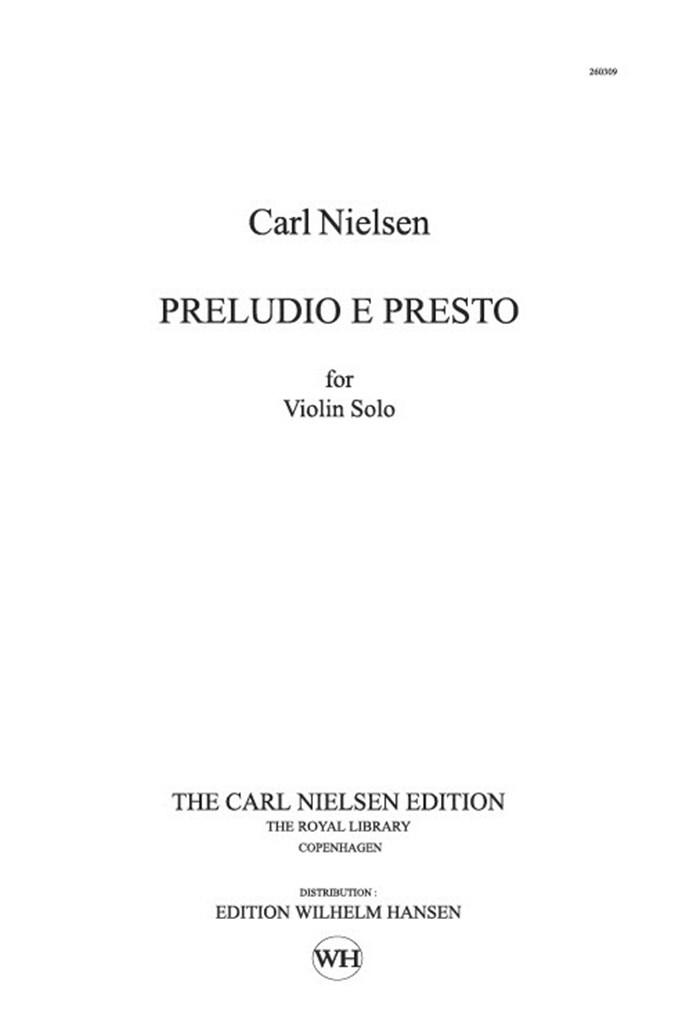 Preludio E Presto Op. 52