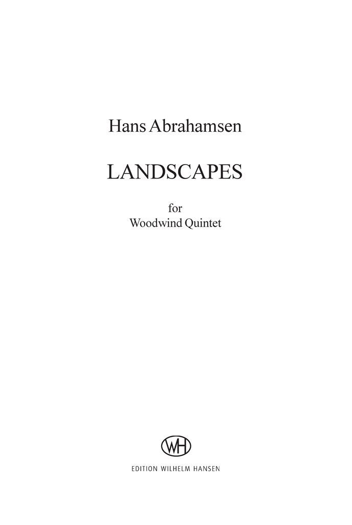 Landscapes - Woodwind Quintet No. 1