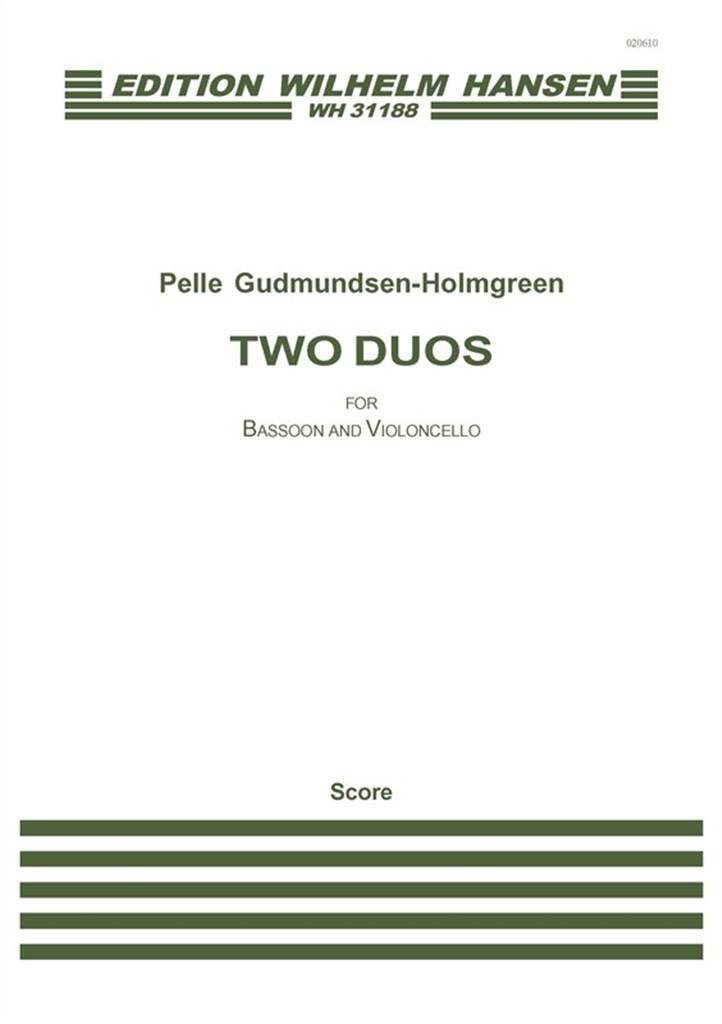 Two Duos for Bassoon and Cello