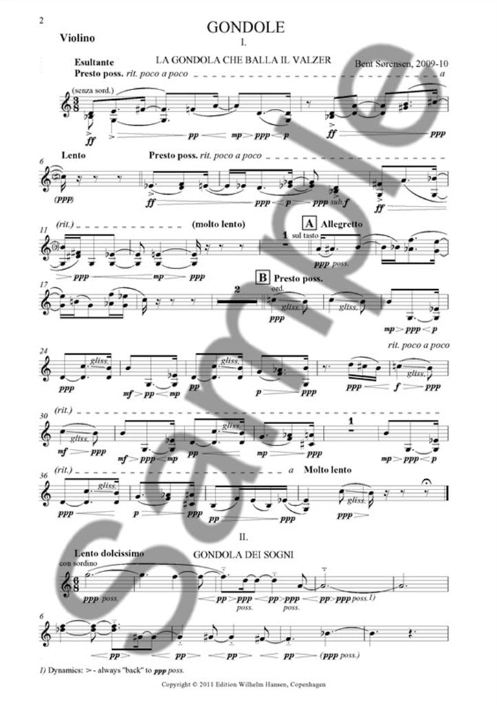 Gondole for String Trio