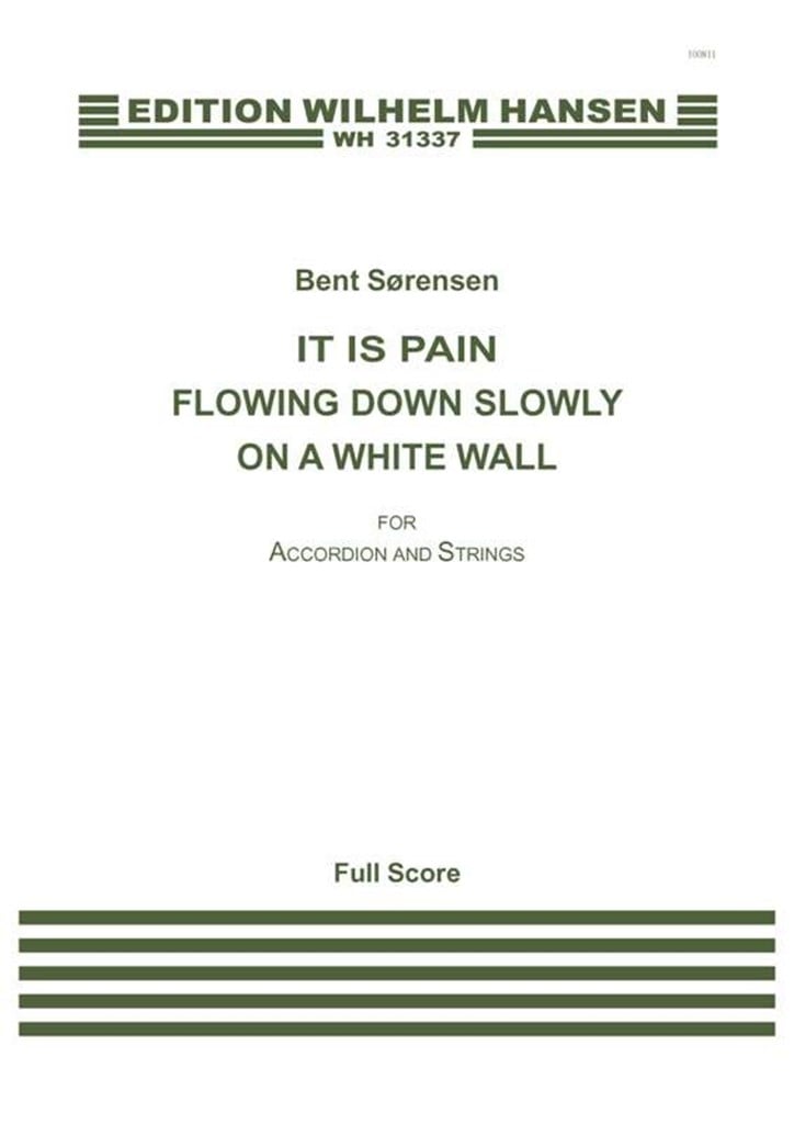 It Is Pain Flowing Down Slowly On A White Wall