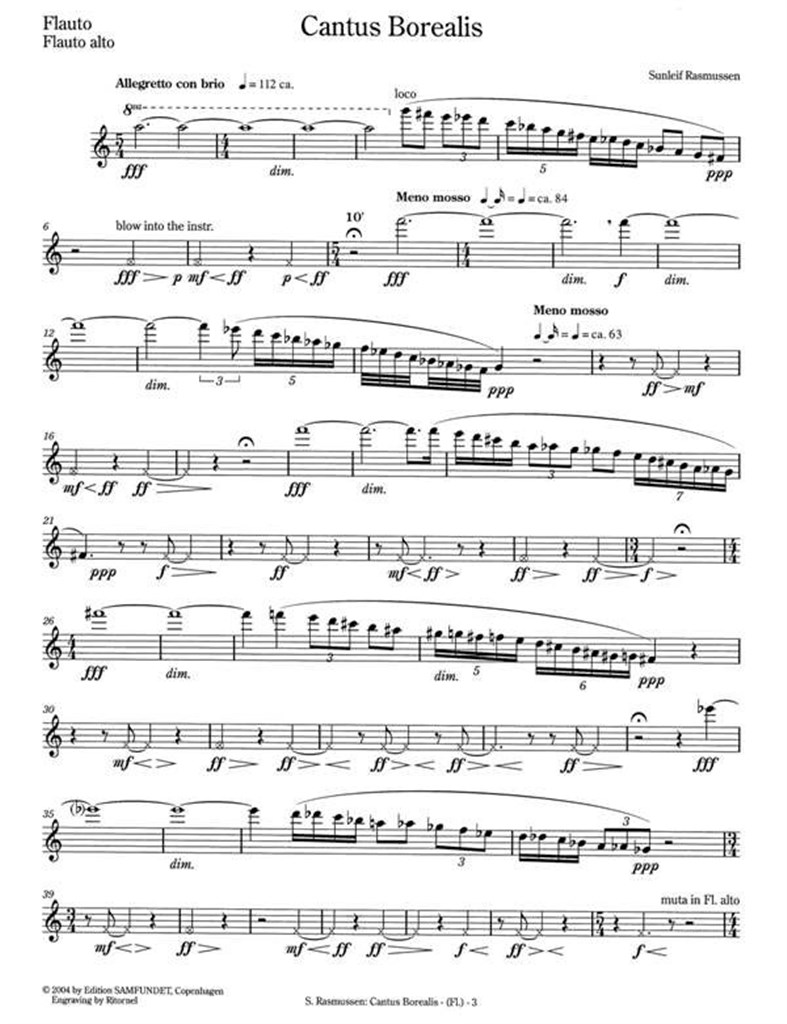 Cantus Borealis for Wind Quintet (Parts)