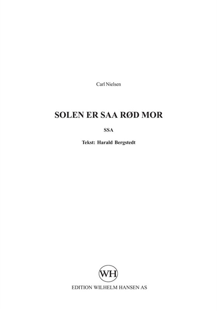 Solen Er Saa Rød Mor