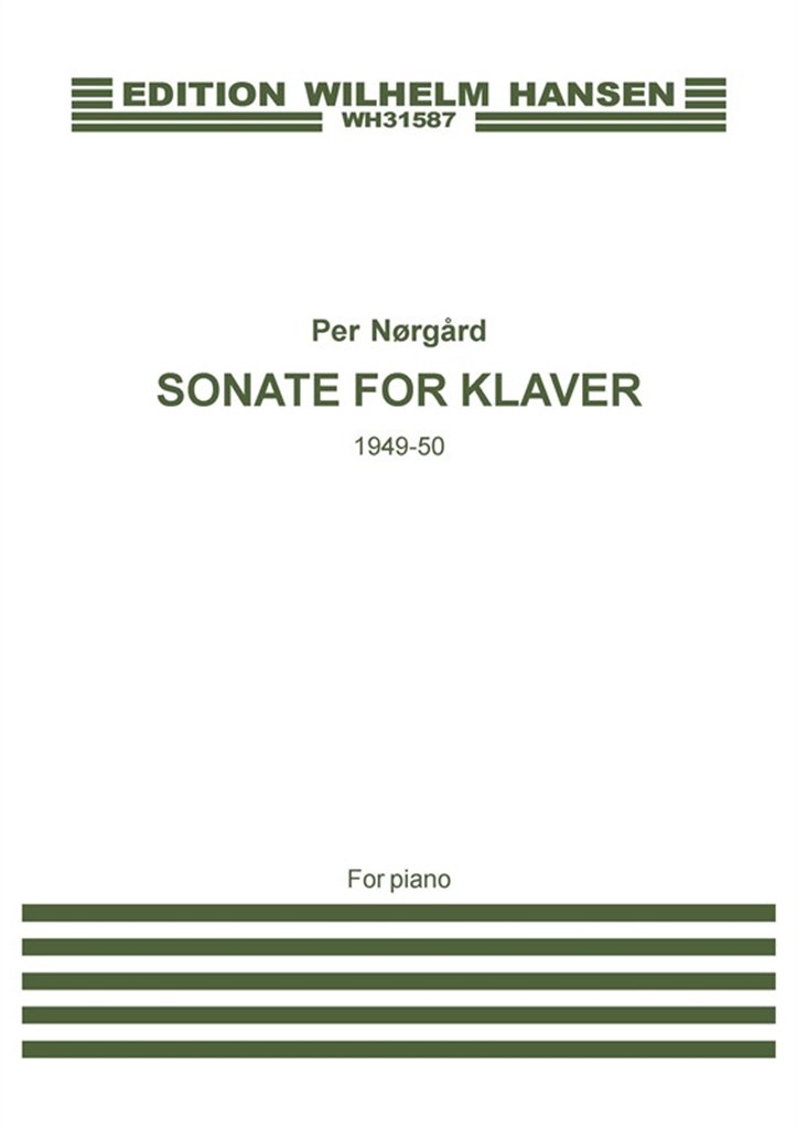 Sonate For Klaver 1949-50