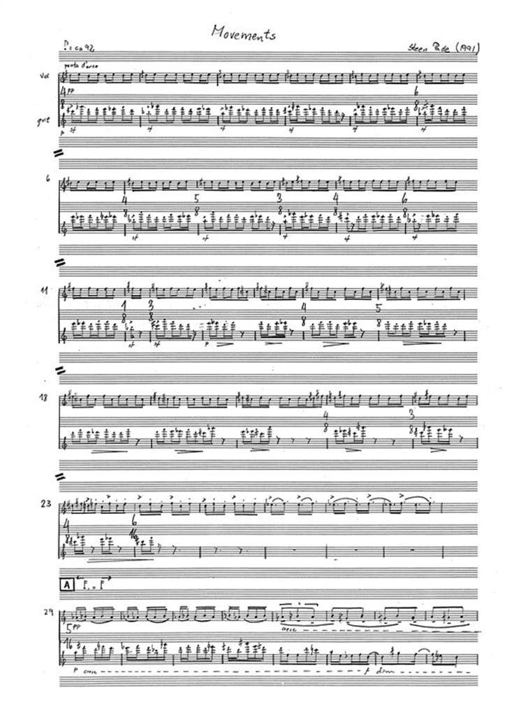 Movements For Cello And Guitar (Score)