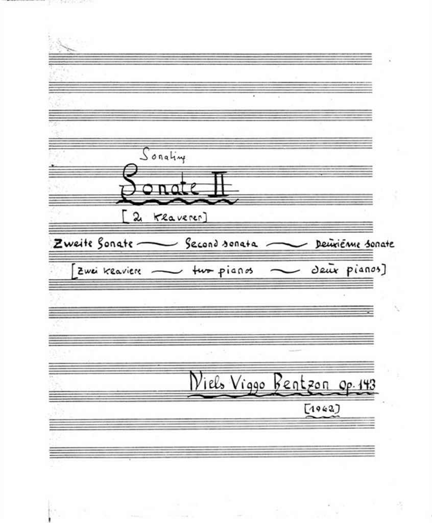 Sonatine Op. 143 For 2 Klaverer