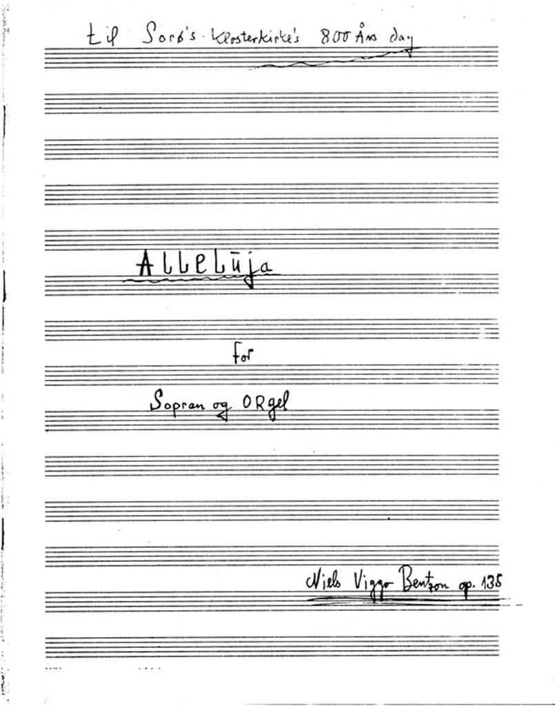 Alleluja for Sopran og Orgel