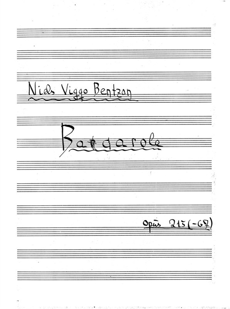 Barcarole Op. 215