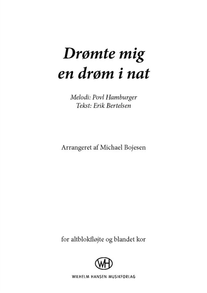 Drømte Mig En Drøm I Nat