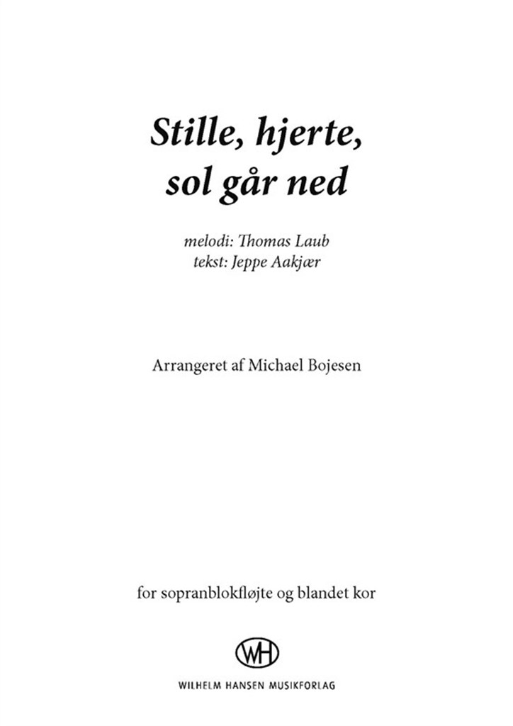 Stille, Hjerte, Sol Går Ned