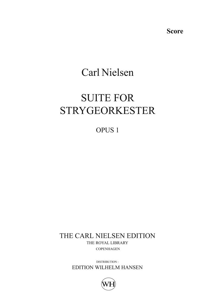 Suite For String Orchestra Op. 1